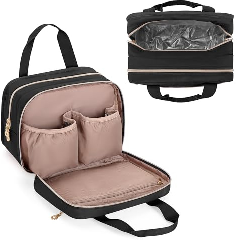 Damero Bolsa para Extractor de Leche Compatible con Extractores de Leche Elvie, Willow y Momcozy, Bolsa de Transporte para Extractor para Madres Trabajadoras, Negra