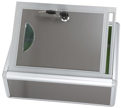 OSALADI Boîte à Suggestions Murale Petite avec Serrure en Alliage D'aluminium Étanche pour Bureau Entreprise Fixation Murale Sécurisée