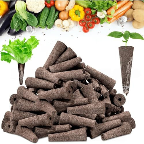 SIRLOMU 20 pezzi Spugne di Ricambio per Coltura Idroponica, Baccelli per Avviare Semi, Crescita delle Radici, Compatibile con Kit da Giardino Indoor, Sistema di Coltivazione Idroponica Indoor