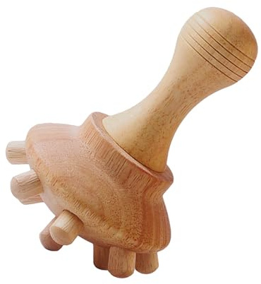 Dispositivos de masaje manual, masajeador de madera de madera | Herramientas de masaje anti-celulita para la formación del cuerpo, adecuado para el cuello, la espalda, la cabeza