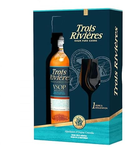 Trois Rivières Rhum VSOP + coffret verre