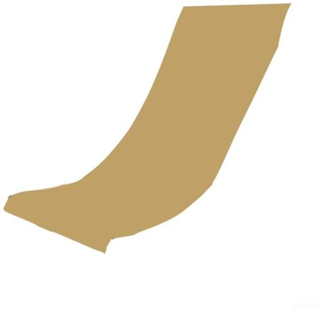 ZWEquipint Ersatzbezug für Terrassenstuhl, Strandliege, Stoff, für Garten, Sonnenbaden, Liegestuhl, Anti-Schwerkraft-Sitze, 120 - 45 cm (Khaki)