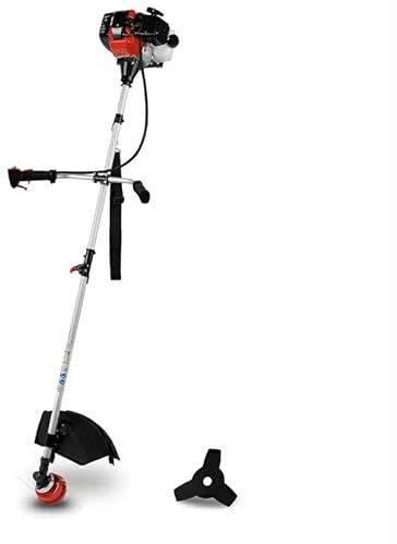 Débroussailleuse Thermique Professionnelle 55cc, Barre de Guidage en 1 pièce, avec Disque et Bobine de Fil