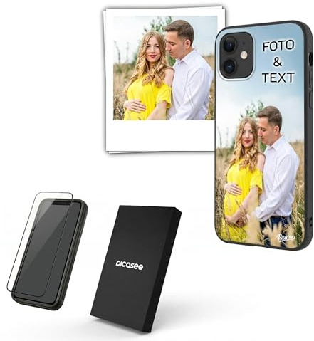 Picasee Personalisierte Handyhülle für Apple iPhone 17 – Ultimate Case MagSafe kompatibel, Stoßfest, Acrylglas & Silikon, Kratzfest, Kameraschutz, Premium Qualität inkl. Echtholz-Box & Schutzglas