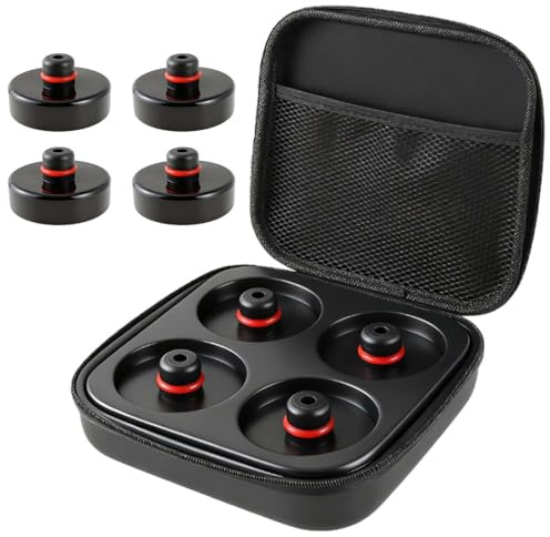 Juego de 4 Almohadillas de Goma para elevación de Gatos, Herramienta para Puntos de elevación de chasis,con Caja de Almacenamiento,Accesorios Tesla, para Tesla Model Y,Juniper Model 3, Highland S y X