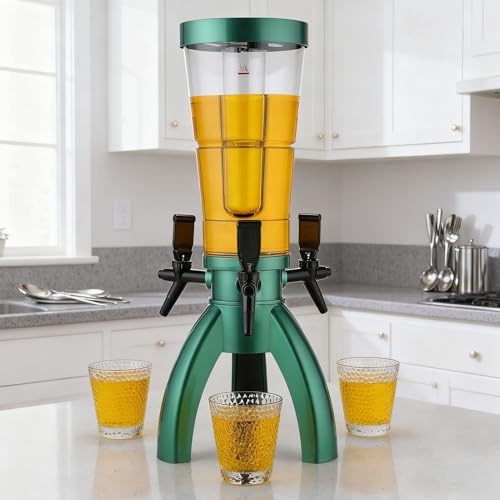 Torre dispensadora de cerveza con cilindro de hielo, dispensador de bebidas con espigas, torre de mimosa transparente para alojamiento doméstico