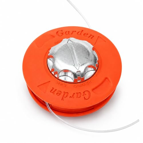 Risegun Cabezal de Corte Profesional para desbrozadora, Cabezal de Bobina de Repuesto M10 x 1,25 mm con 2 m de Hilo de 2.4 mm para desbrozadoras y recortadoras de Gasolina
