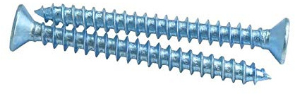 Clou à cloison sèche autotaraudeuse à tête plate haute résistance à tête fraisée en zinc bleu trempé M3M4-M4 * 60/50 pièces/