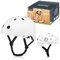 LIONELO Helmet Casco Protector Bicicleta Infantil, Ajustable 50-56 cm, Protector de Barbilla, Casco para Niñas y Niños con Certificado Intertek, Talla S (White)