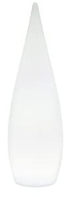 Reality Leuchten R45101101 Lámpara LED de Pie para Exteriores, Blanco