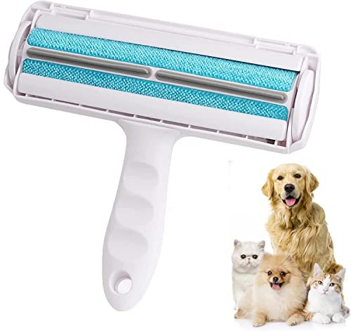 Pet Hair Removal Roller Reusable Dog Cat Hair Remover Lint Roller, Easy to Clean Lint Remover Easy to Clean Reusable Dog/Cat Hair Remover Tool for Furniture Sofa Carpet Bedding Clothing