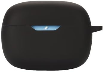FTRONGRT Schutzhülle aus Silikon für Bluetooth-Kopfhörer für JBL Wave Beam, stoßfest, Transporttasche, kompatibel mit JBL Wave Beam Bluetooth-Kopfhörer. Schwarz