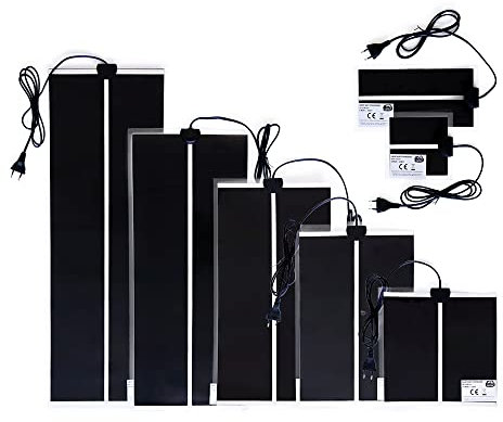 Terra Exotica Terrarium Heizmatte Standard - 5W, 7W, 14W, 20W, 28W, 35W, 45W - Wärmematte fü Terrarien (28 Watt - 53 x 28 cm)