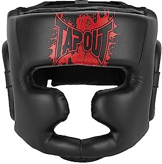 Tapout Kopfschutz aus Kunstleder Eastvale Black/Red S/M, 960016