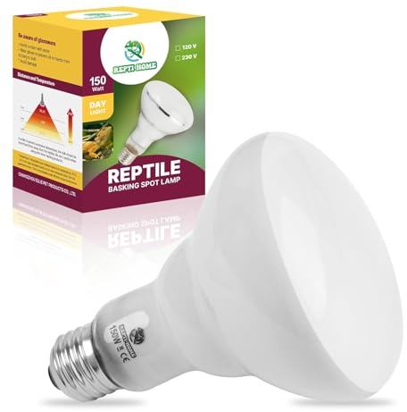REPTI HOME Reptile Heat Lamp 150W, Basking Heat Lamp Bulbs for Reptiles, UVA Daily Heat Light Bulb for Turtle, Bearded Dragon, Lizard, Chick, Dog, Snake, Gecko