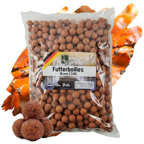 Cite Fishing foderboilies karpfiske – 3 kg karpbete 18 mm för matning – olika aromer från Tutti Frutti till vanilj