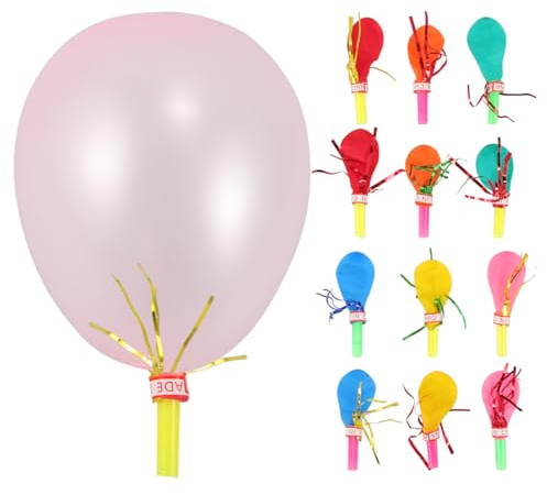 Abaodam Ballon Siffleur Enfant Lot De 100 Jouet Musical En Paillettes Et Franges Métalliques 5.50 X 3.00 X 0.10 Cm Pour Anniversaire Halloween Noël Fête