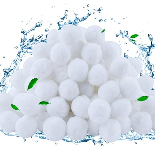 furcas Filterbälle, 1400g Filterbälle Pool für Sandfilteranlagen, Pool Filterballs Sandfilter Bälle, Ersatz für 50Kg Filtersand für Pool Filter Schwimmbad Filteranlagen, Aquarium und Poolreinigung