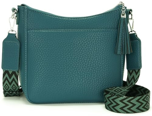 SOGYECS Handtasche Damen Mittelgroß Tasche Damen Umhängetasche Groß Damenhandtasche Grün Crossbody bag damen