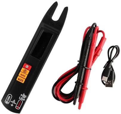 Laroal Fully Automatic Digital Multimeter Open Jaw Clamp Meter AC DC Large Colour Display Current Voltage Resistance Continuity Smart Testing