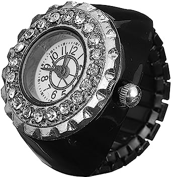 TOVINANNA Elektronische Ringuhr Als Schmuckuhr Für Damen Fingeruhr Mit Zeitanzeige Glänzendes Design Für Dekoration Und Praktischen Gebrauch