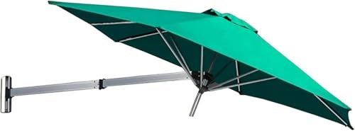 Beach Umbrella Tilting Parasol Sun Shade Patio,Wall Mounted Patio Canopy Outdoor Garden Balcony For/Garden/Deck Porch