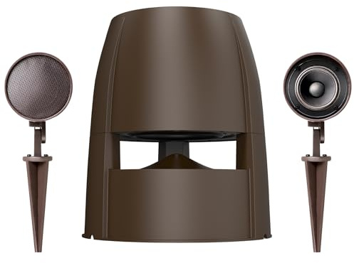 OSD Audio Landscape Speaker Bundle – Forza 8 Omni Subwoofer with LS2 Outdoor Satellite Pair, Weather-Resistant In-Ground Sound System