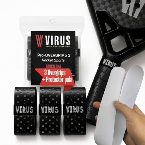 VIRUS Overgrip Pack de 3 + Protector de Pala