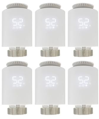 Smart Home 3.0 TRV Thermostatic Valve Thermostat Radiator Actuator Temperature Controller Voice(ME167 6PCS)