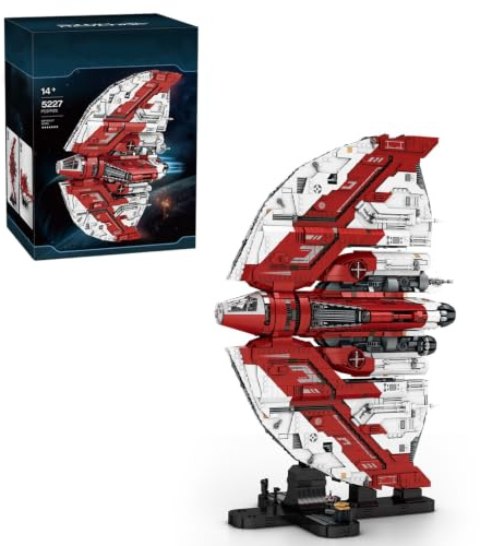 Mocbuiie T6 Shuttle Klemmbausteine - 5227 Teile | Technik Flugzeug Modular Buildings, Space Wars Raumschiff Modell, Bausatz für Erwachsene