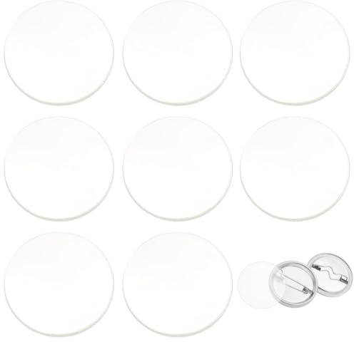 LYITZW 100 Pz, Pellicola Protettiva Per Spille, Pellicola Trasparente Adesiva, Pellicola Protettiva Per Spille 58MM, Pellicola Lucida Per Spille, Pellicola Protettiva Per Spille,