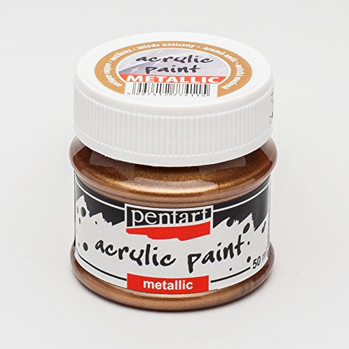 Zita´s Creative Acrylfarbe Metallic 50ml - antik kupfer. Metallfarbe, Bastelfarbe, Acrylfarbe