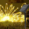 Cadena de luces solares para exteriores, 100 LED resistente al agua alambre de cobre 8 modos decoración solar para jardín, balcón, terraza, patio, árboles, boda, Navidad, fiesta (blanco cálido)