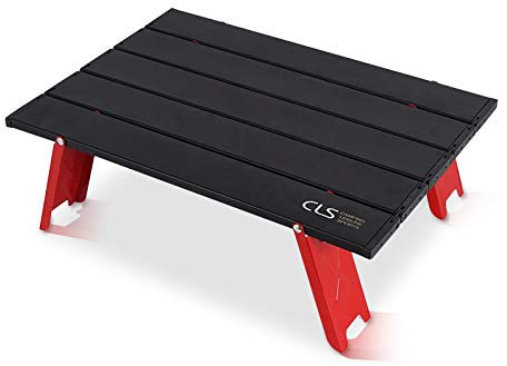 Galatée Campingtisch Alu Klapptisch Aluminium Reisetisch Falttisch Gartentisch klappbar Tisch für Camping Outdoor Picknick BBQ Wandern Reise Angeln Urlaub in Tasche tragbar Picknick Kochen(schwarz