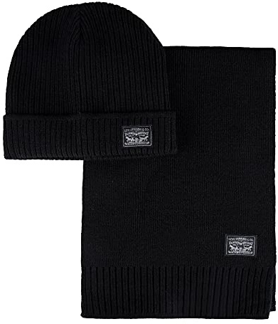 Rib Beanie and Scarf Set