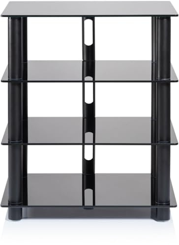 Norstone Epur 4 svart satin HiFi möbel