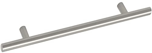 OBF Grimme Cristo 8514210320 - Tirador para muebles (acero inoxidable, 320 mm, diámetro 12 mm, hueco de 400 mm), color plateado