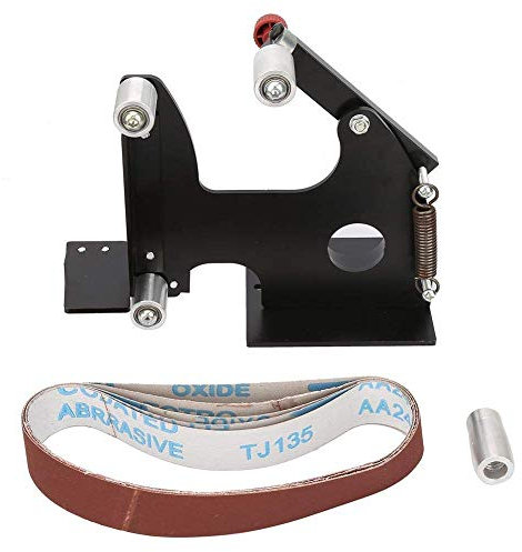 JORAsa Zubehör für Bandschleifmaschinen, Winkelschleifer, Bandschleifer-Aufsatz, Ersatz-Schleifband-Adapter, Zubehör, Schleifbandgröße 528 x 30 mm