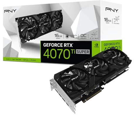 PNY GeForce RTX 4070 Ti Super 16GB Verto Overclocked Triple Fan DLSS 3