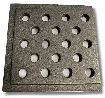 GRIGLIA IN GHISA PER CAMINI 16X16X1