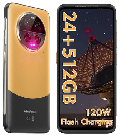 Ulefone Power Armor 23 Ultra Telephone Portable Incassable 5G Smartphone Incassable 24Go+512Go,Mesure de Température,64MP+32MP, 5280mAh, 6.78 120Hz FHD+,Téléphone Incassable Android 13/NFC/OTG