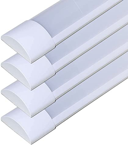 ZONE LED SET - LED Lichtleiste, 120cm, 40W, 4800 Lumen, Tageslicht 4000K, IP20, 120 lm/W, LED Röhrenlampe, LED Langfeldleuchte, Kellerleuchte, kein Flackern, Innenmontage (4-er Pack)