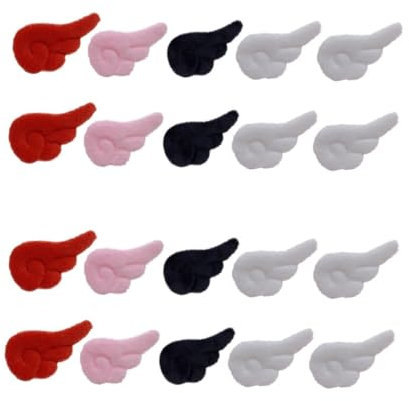 COHEALI 2 Sätze Plüsch Engels Flügel Haarspangen Mit Engelsflügeln Engelsflügelclips Cartoon Flügel Haarspangen Flügel Patches Engel Accessoires Für Frauen Mädchen Zubehör Abs 50 Stück * 2