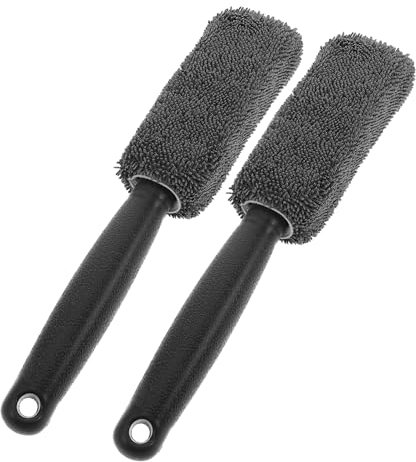 MUCKLILY 2piezas Cepillo para Neumáticos de Coche Herramientas de Lavado y Detallado de Ruedas Cepillo para Limpiar Llantas Kit para Lavado de Automóviles y Camiones