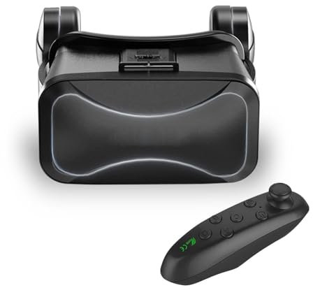 VR-headset med fjärrkontroll, VR-headset för vuxna, VR-glasögon med gamepad | VR-glasögon för och vuxna för att uppleva verkligheten