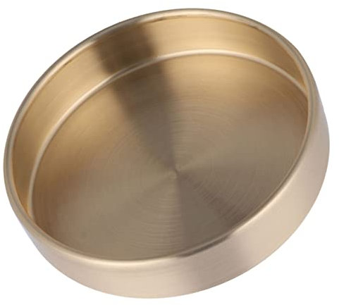 TOPBATHY Messingtablett Rund Schmuckschalentablett Aus Messing Schmuckschale Für Schreibtisch Kommodenschmuck Aus Metall Runde Platte Für Aufbewahrung Multifunktionale Messingplatte Für