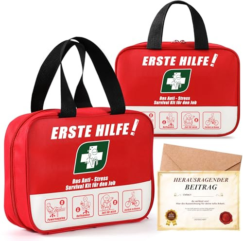 ZJTAPE Regalo de despedida para colegas, bolsa de primeros auxilios para el trabajo con tarjeta de felicitación, cambio de trabajo de colegas, regalo divertido para colegas, jefe maestro, nuevo