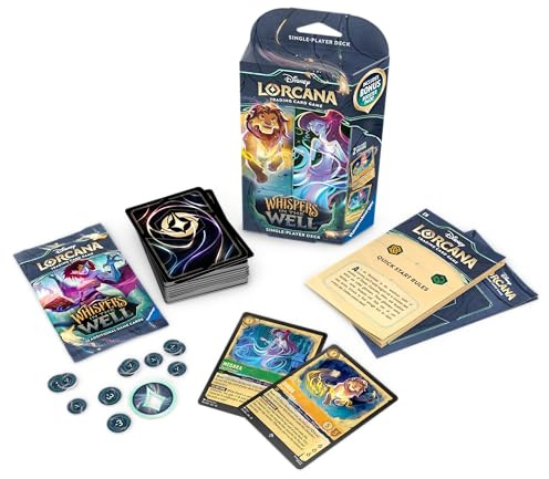 Ravensburger - Disney Lorcana TCG: Set 10 Whispers In The Well | Juegos De Cartas Adultos Y Niños con 60 Cartas Disney Lorcana | Juegos De Mesa Niños 10 Años Coleccionables | Regalos Originales