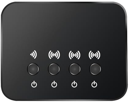 Blūetooth Transmitter - Lithium Battery Audio Adapter | 650mAh Compact Surround Sound Streaming Device | Provides Low Latency Wireless Audio For TV PC Movie Mode