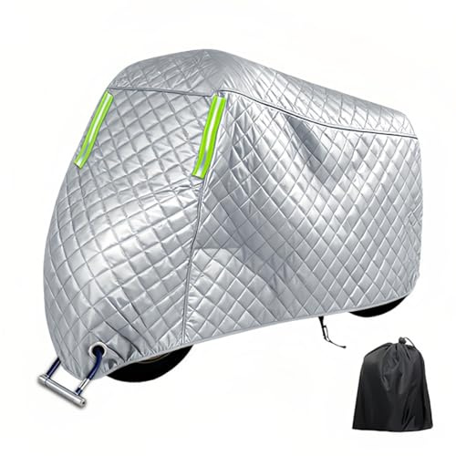 Funda Moto para BMW K 1600 GTL, Gruesa Antigranizo Funda Moto para Almacenamiento Exterior con Orificios para Cerradura Protege de la Nieve, la Lluvia, el Polvo y el Sol